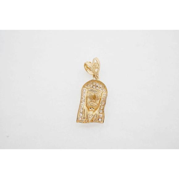 Estate Men's 10k Yellow Gold Jesus Pendant 3.50g - Appraisal Value $600 - Picture 4 of 5